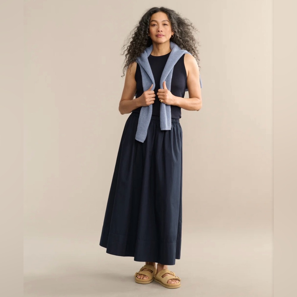 Jenni Kayne Lauren Skirt - Navy - Picture 2 of 8